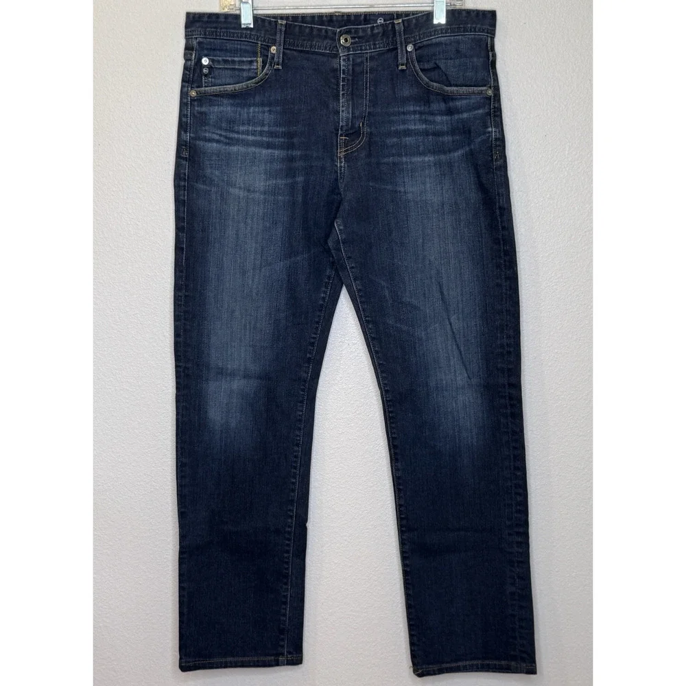 AG Adriano Goldschmied Jeans The Graduate Tailored Leg Mens Sz 33x34 Medium Wash